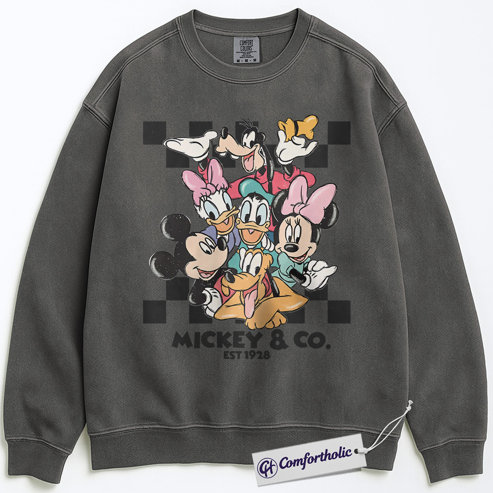 Mickey Mouse Sweatshirt, Donald Duck Sweatshirt, Animated Graphic Pullover, Comfort Colors Sweatshirt - Image 3