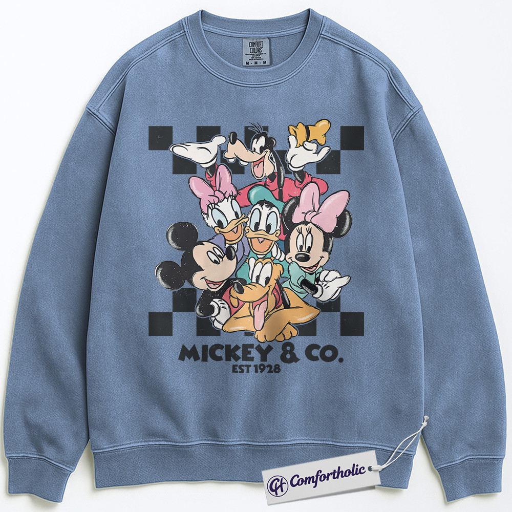 Mickey Mouse Sweatshirt, Donald Duck Sweatshirt, Animated Graphic Pullover, Comfort Colors Sweatshirt - Image 4