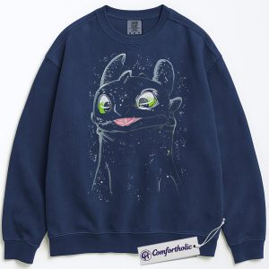 Toothless Sweatshirt, How to Train Your Dragon Sweatshirt, Anime Graphic Pullover, Comfort Colors Sweatshirt