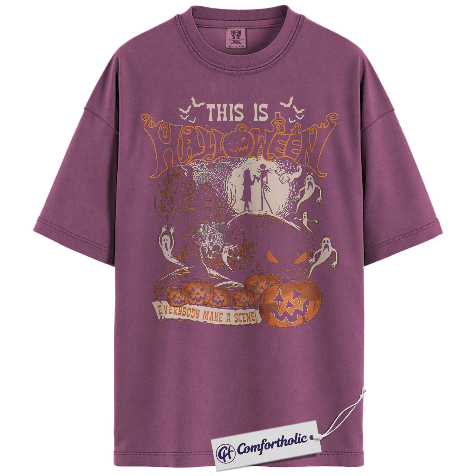The Nightmare Before Christmas Shirt, Christmas T-Shirt, Animated Graphic Tee, Christmas Comfort Colors Shirt - Image 18