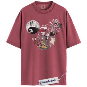 The Nightmare Before Christmas Shirt, Christmas T-Shirt, Animated Graphic Tee, Christmas Comfort Colors Shirt