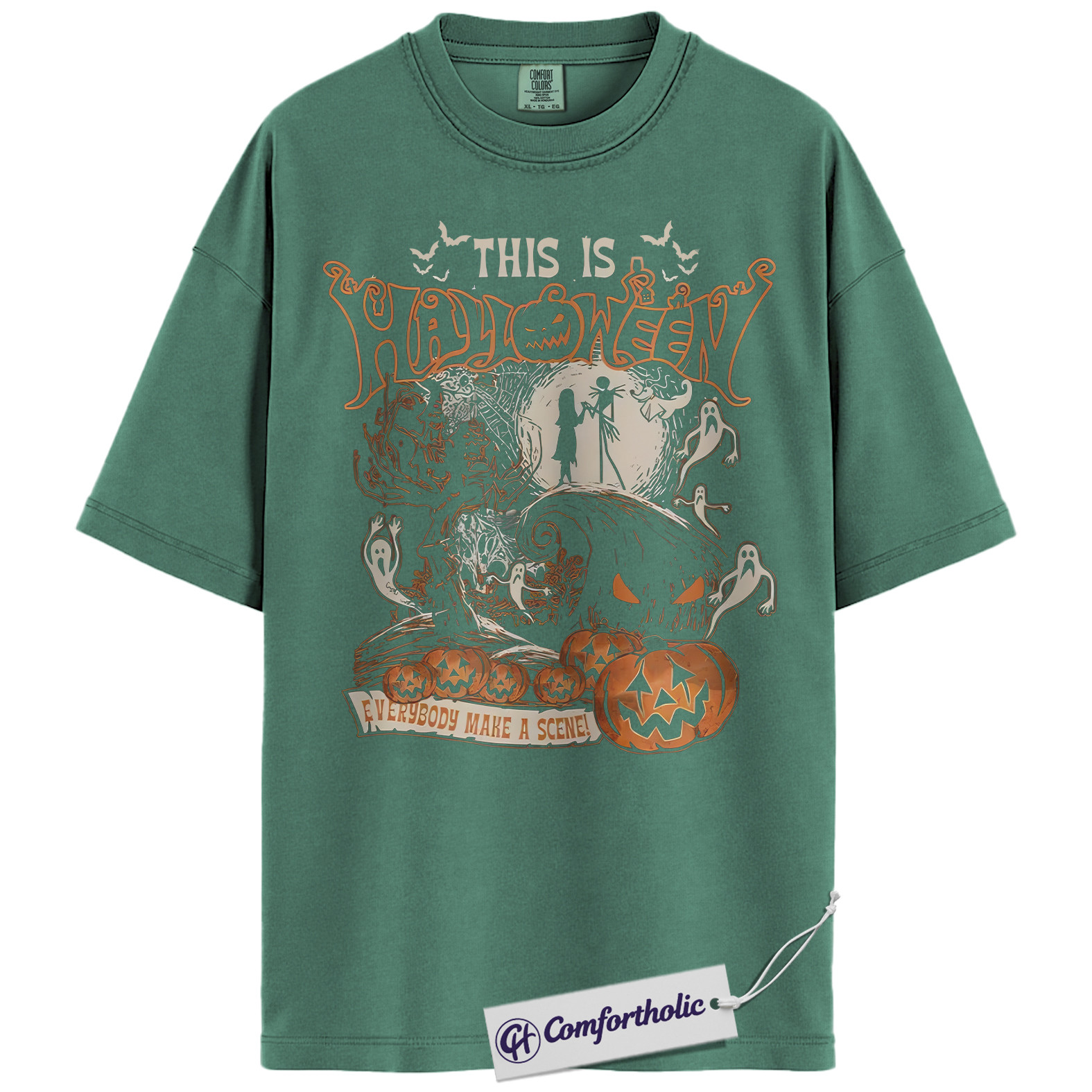 The Nightmare Before Christmas Shirt, Christmas T-Shirt, Animated Graphic Tee, Christmas Comfort Colors Shirt - Image 8