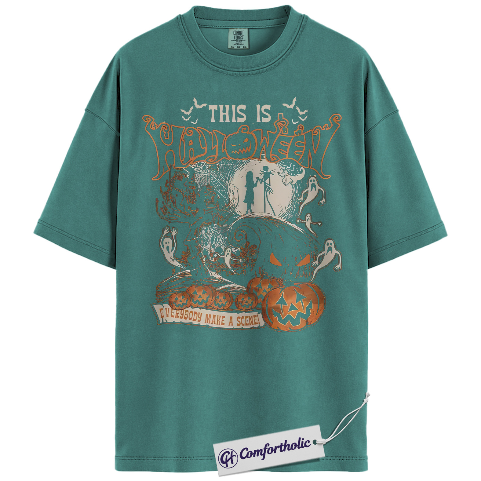 The Nightmare Before Christmas Shirt, Christmas T-Shirt, Animated Graphic Tee, Christmas Comfort Colors Shirt - Image 11