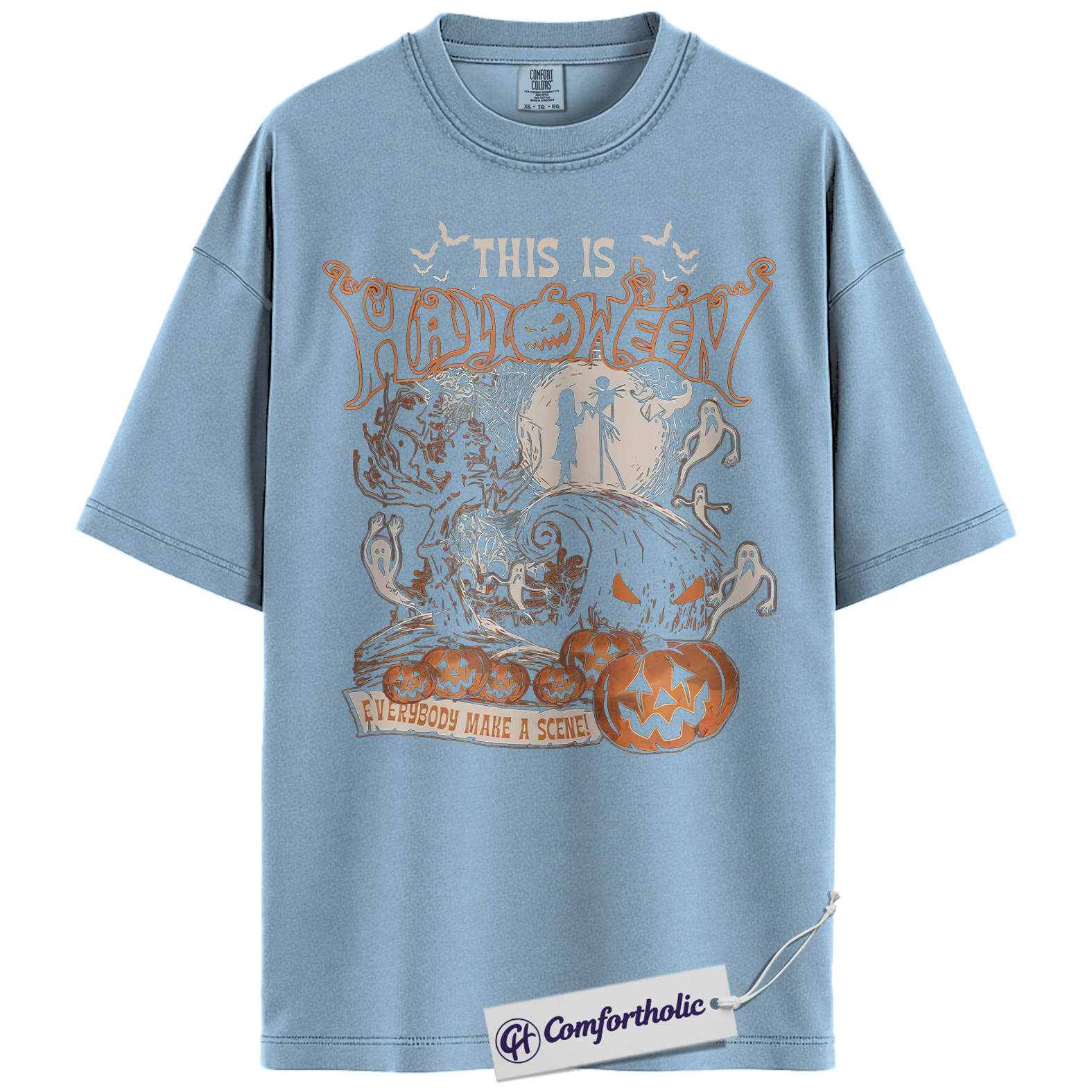 The Nightmare Before Christmas Shirt, Christmas T-Shirt, Animated Graphic Tee, Christmas Comfort Colors Shirt - Image 12