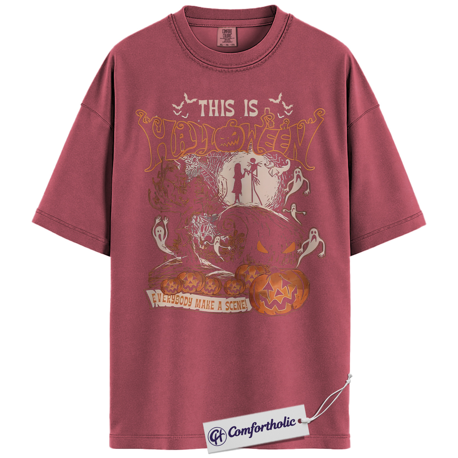 The Nightmare Before Christmas Shirt, Christmas T-Shirt, Animated Graphic Tee, Christmas Comfort Colors Shirt - Image 15