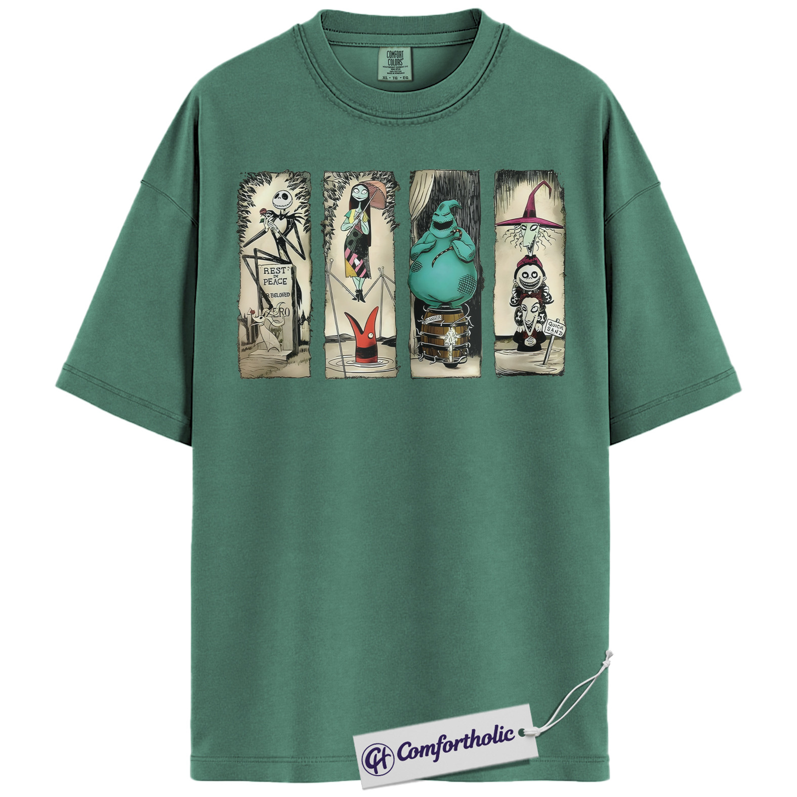 The Nightmare Before Christmas Shirt, Christmas T-Shirt, Animated Graphic Tee, Christmas Comfort Colors Shirt - Image 10