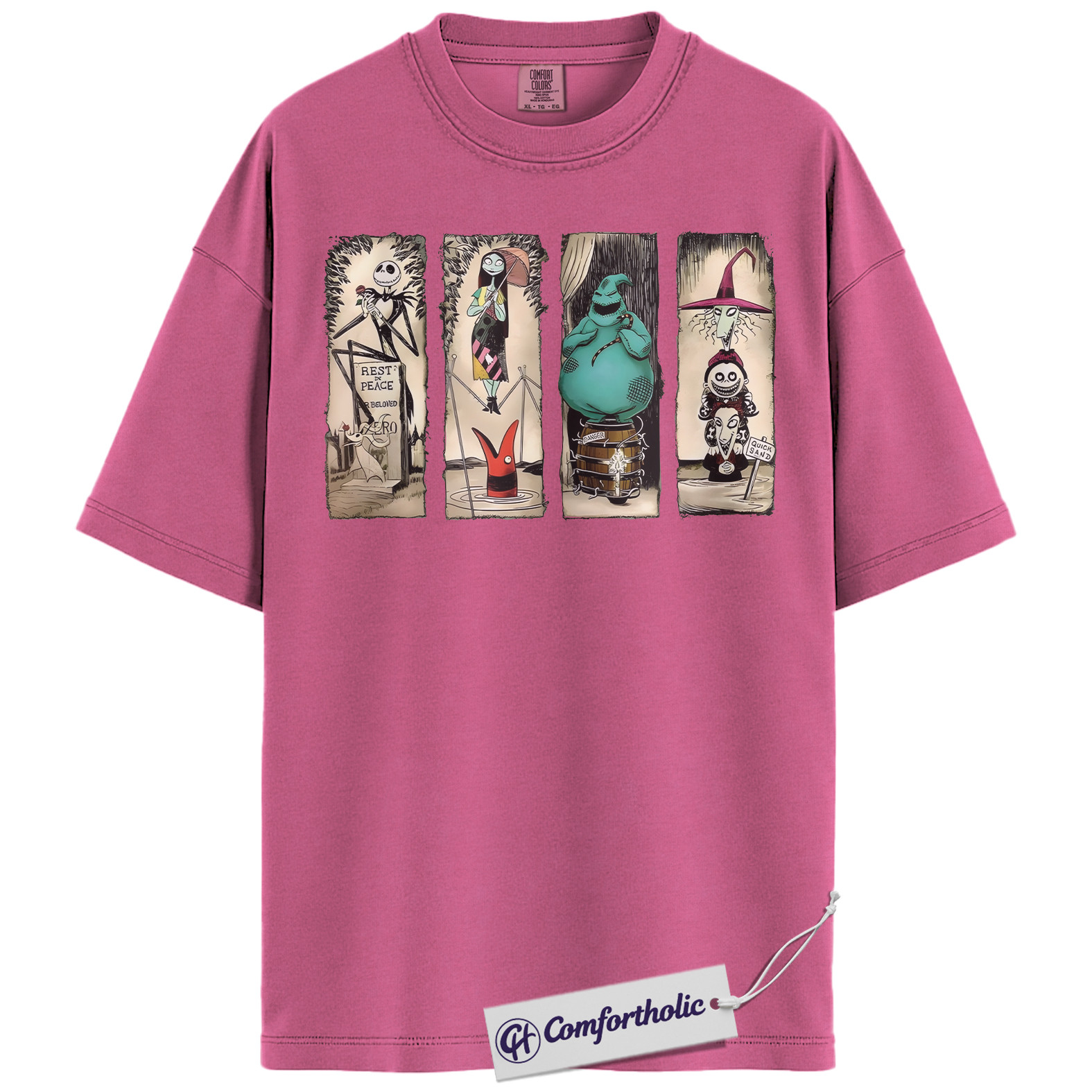 The Nightmare Before Christmas Shirt, Christmas T-Shirt, Animated Graphic Tee, Christmas Comfort Colors Shirt - Image 16