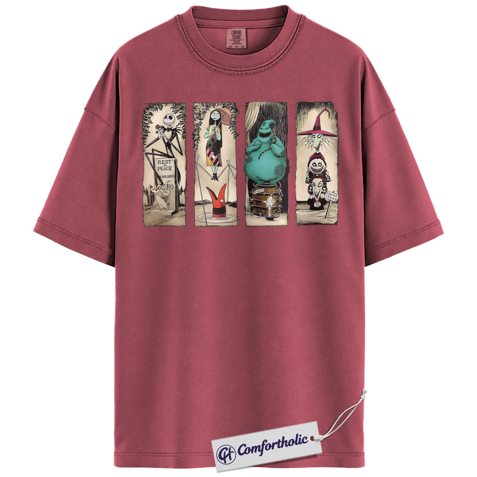 The Nightmare Before Christmas Shirt, Christmas T-Shirt, Animated Graphic Tee, Christmas Comfort Colors Shirt - Image 18