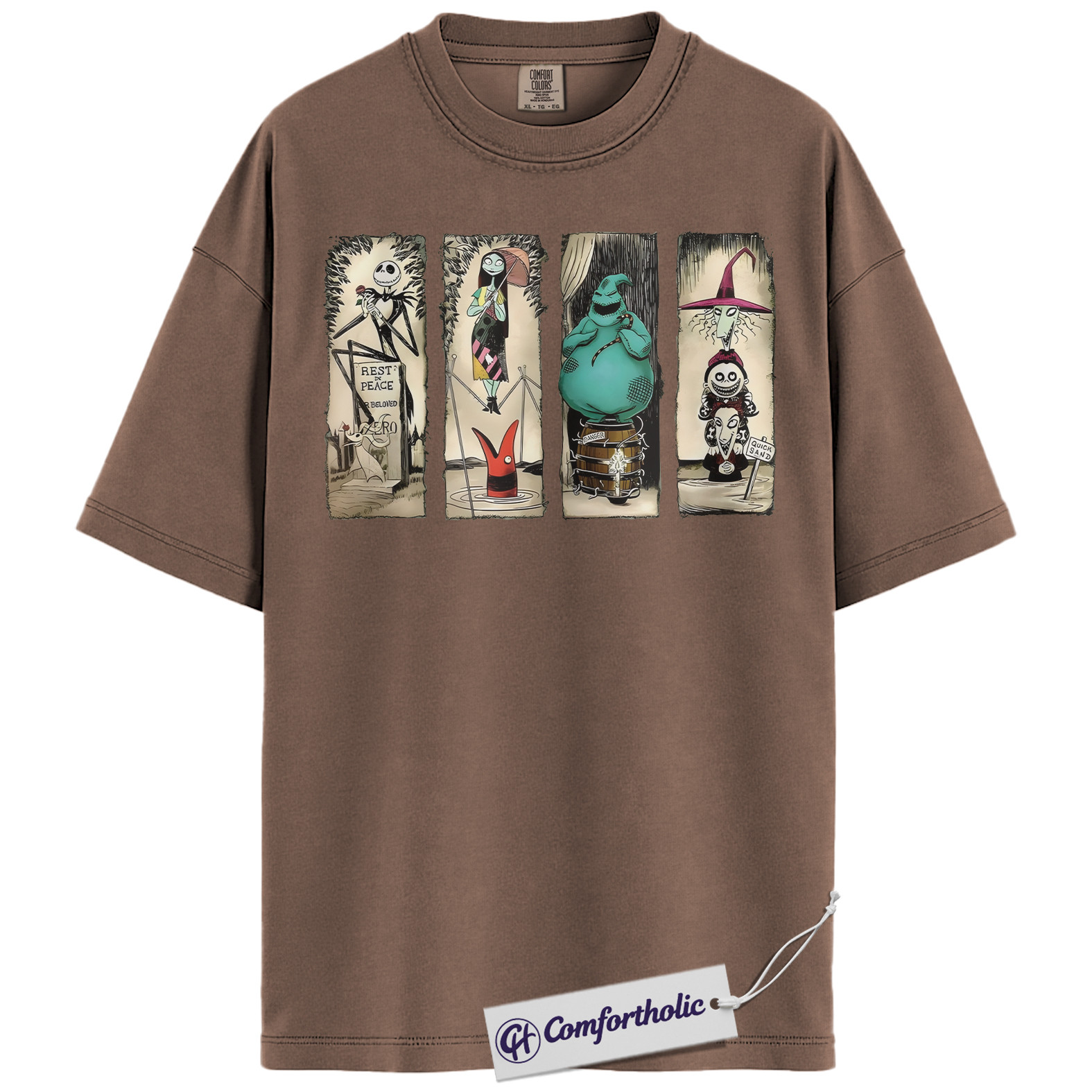 The Nightmare Before Christmas Shirt, Christmas T-Shirt, Animated Graphic Tee, Christmas Comfort Colors Shirt - Image 19