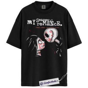 The Nightmare Before Christmas Shirt, Christmas T-Shirt, Animated Graphic Tee, Christmas Comfort Colors Shirt
