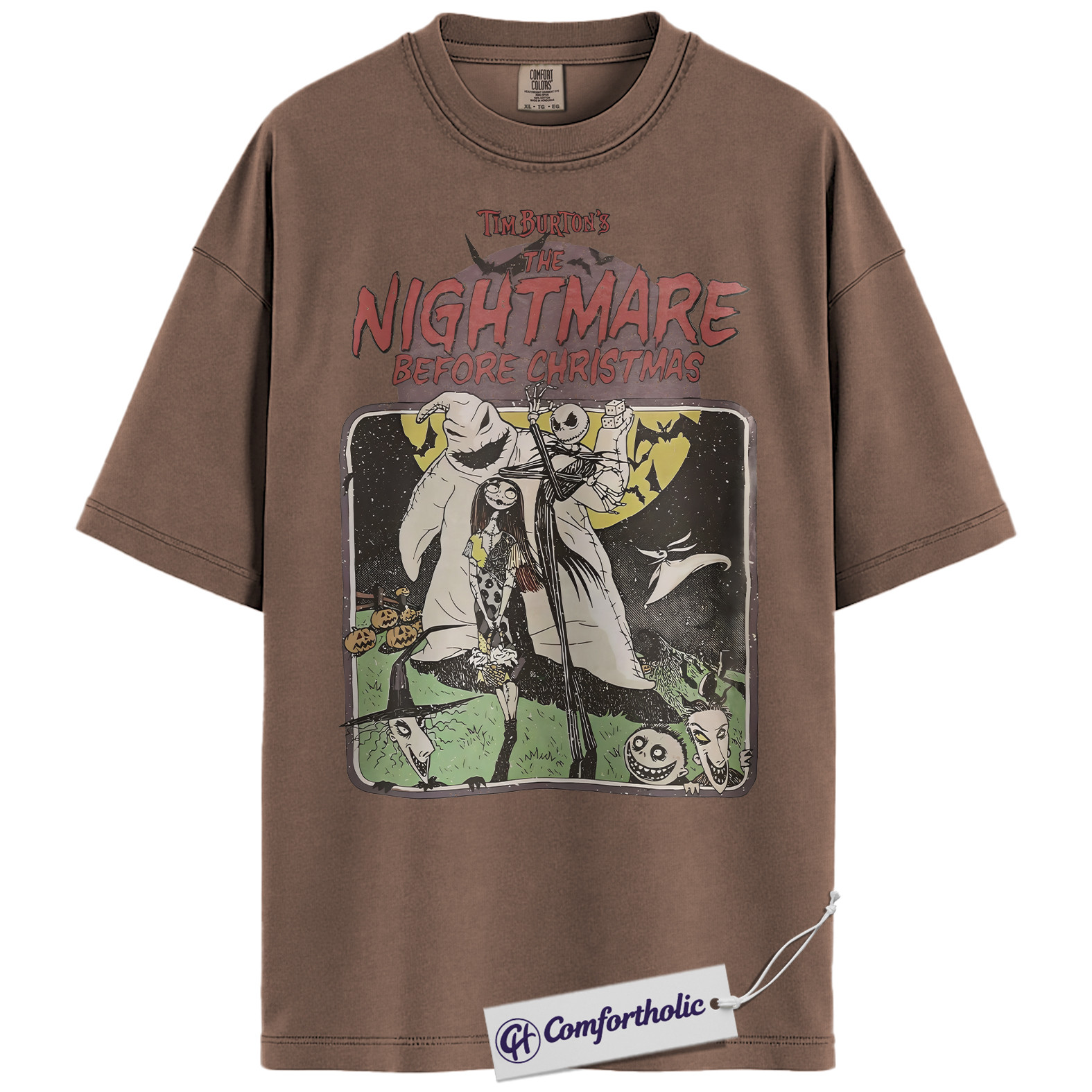 The Nightmare Before Christmas Shirt, Christmas T-Shirt, Animated Graphic Tee, Christmas Comfort Colors Shirt - Image 19