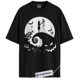 The Nightmare Before Christmas Shirt, Christmas T-Shirt, Animated Graphic Tee, Christmas Comfort Colors Shirt