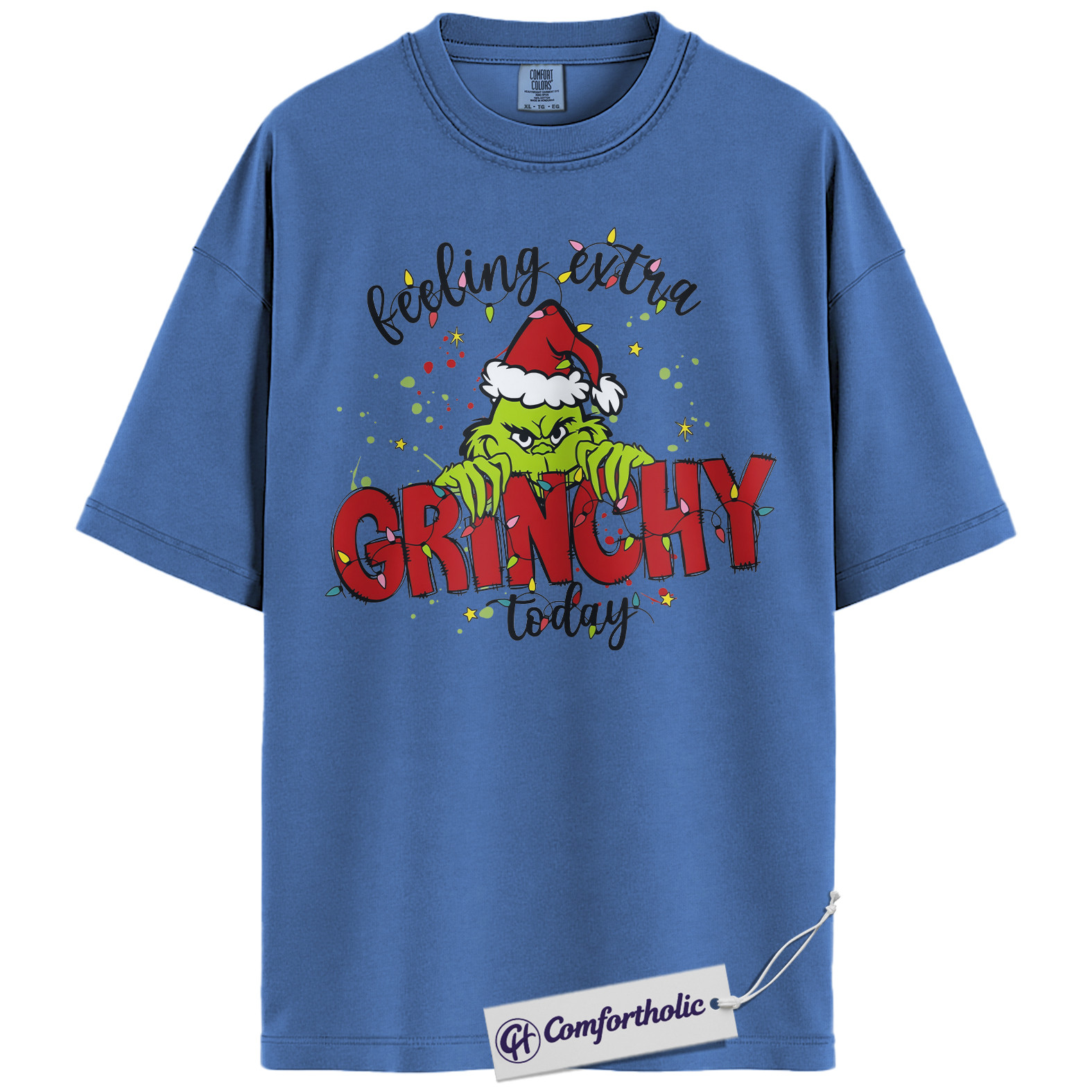 The Grinch Shirt, Christmas T-Shirt, Animated Graphic Tee, Christmas Comfort Colors Shirt - Image 13
