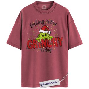 The Grinch Shirt, Christmas T-Shirt, Animated Graphic Tee, Christmas Comfort Colors Shirt