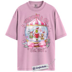 The Grinch Shirt, Christmas T-Shirt, Animated Graphic Tee, Christmas Comfort Colors Shirt