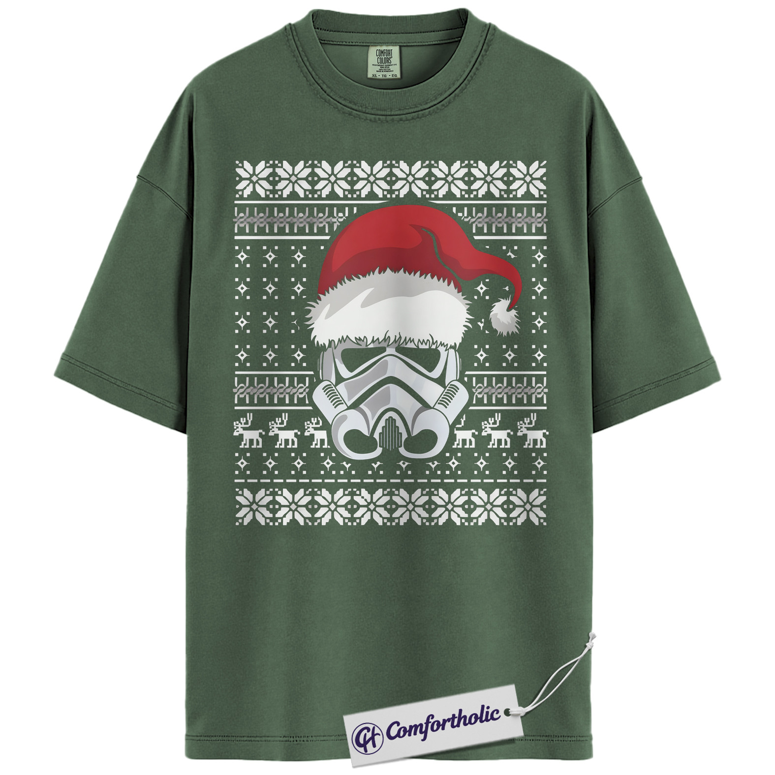 Stormtrooper Shirt, Christmas T-Shirt, Star Wars Graphic Tee, Christmas Comfort Colors Shirt - Image 3