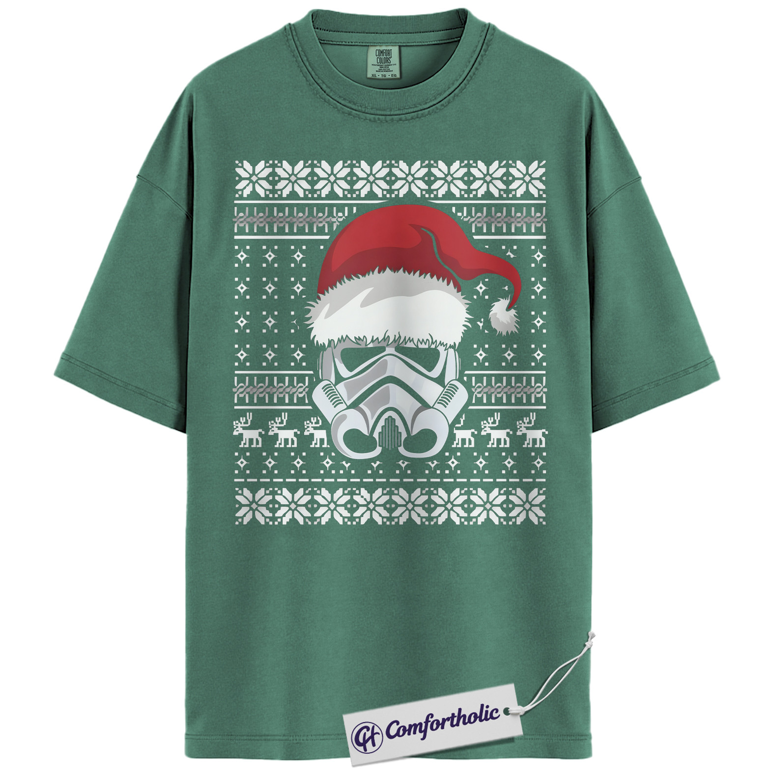 Stormtrooper Shirt, Christmas T-Shirt, Star Wars Graphic Tee, Christmas Comfort Colors Shirt - Image 4
