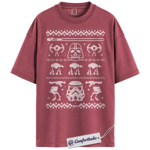 Darth Vader Shirt, Stormtrooper Shirt, Christmas T-Shirt, Star Wars Graphic Tee, Christmas Comfort Colors Shirt