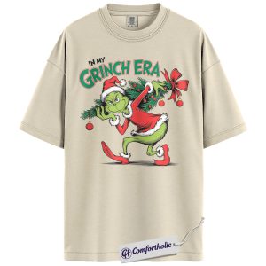The Grinch Shirt, Christmas T-Shirt, Animated Graphic Tee, Christmas Comfort Colors Shirt