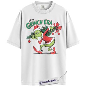 Alternative view of The Grinch Shirt, Christmas T-Shirt, Animated Graphic Tee, Christmas Comfort Colors Shirt