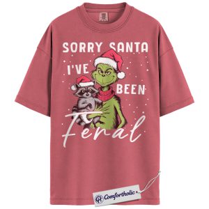 The Grinch Shirt, Christmas T-Shirt, Animated Graphic Tee, Christmas Comfort Colors Shirt