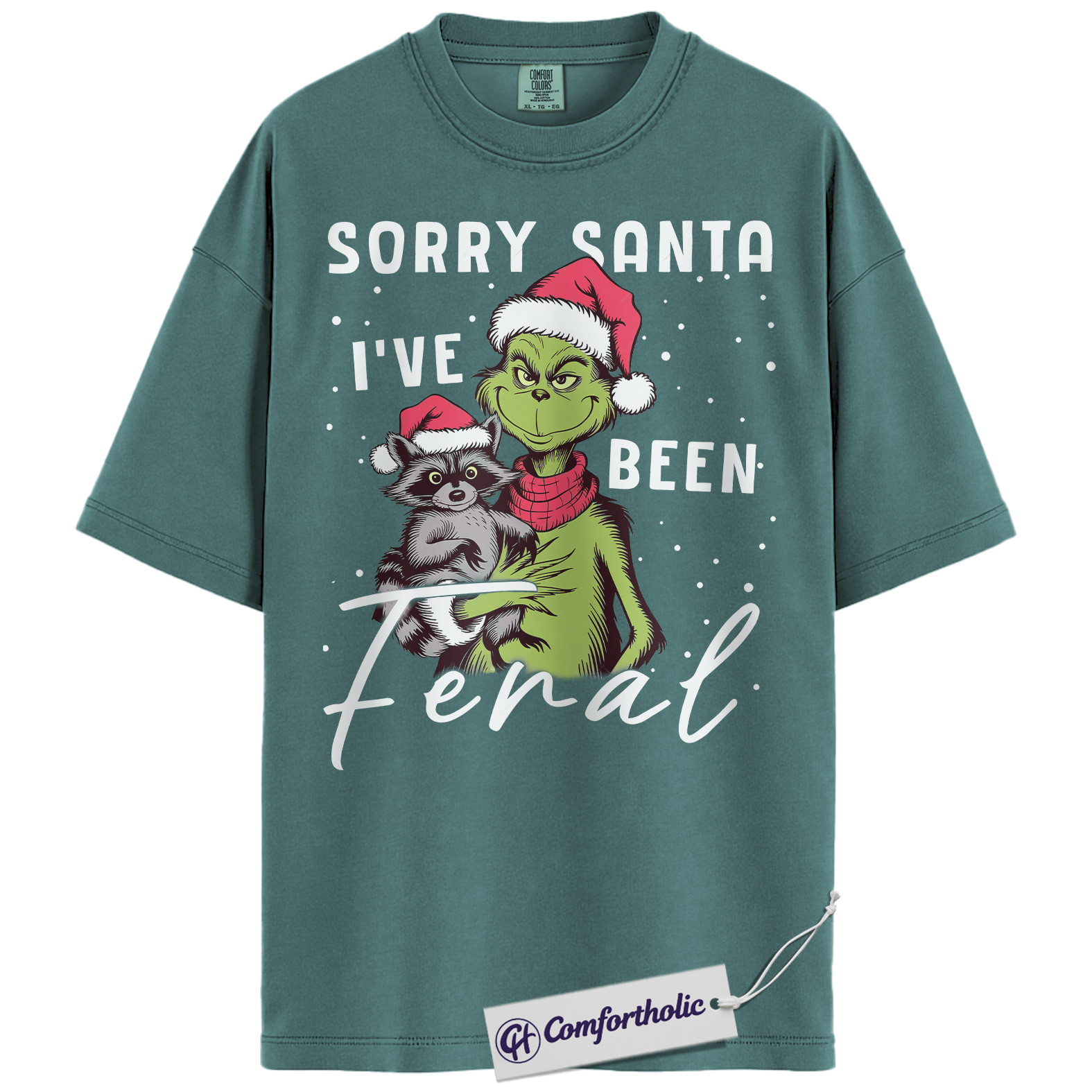 The Grinch Shirt, Christmas T-Shirt, Animated Graphic Tee, Christmas Comfort Colors Shirt - Image 8