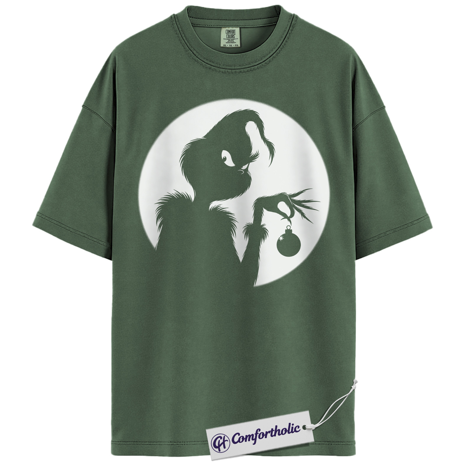 The Grinch Shirt, Christmas T-Shirt, Animated Graphic Tee, Christmas Comfort Colors Shirt - Image 3
