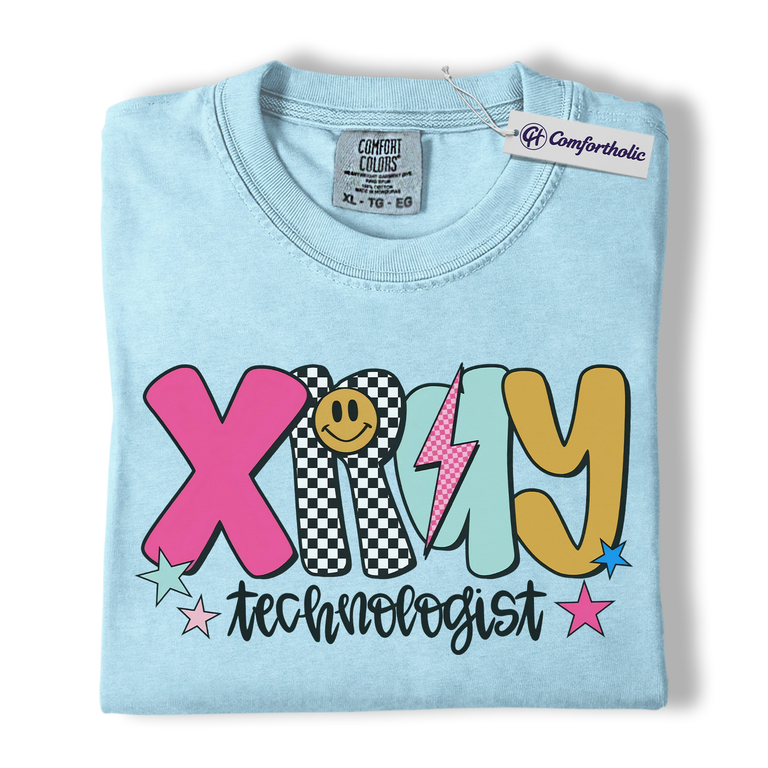X-Ray Technologist Shirt, Retro Radiology Tech T-Shirt, Colorful Medical Worker Graphic Tee, Groovy Gift for X-Ray Technologists, Comfort Colors Shirt - Image 14