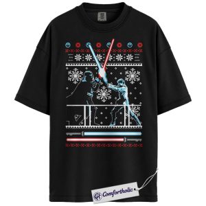Star Wars Shirt, Christmas T-Shirt, Movie Graphic Tee, Christmas Comfort Colors Shirt
