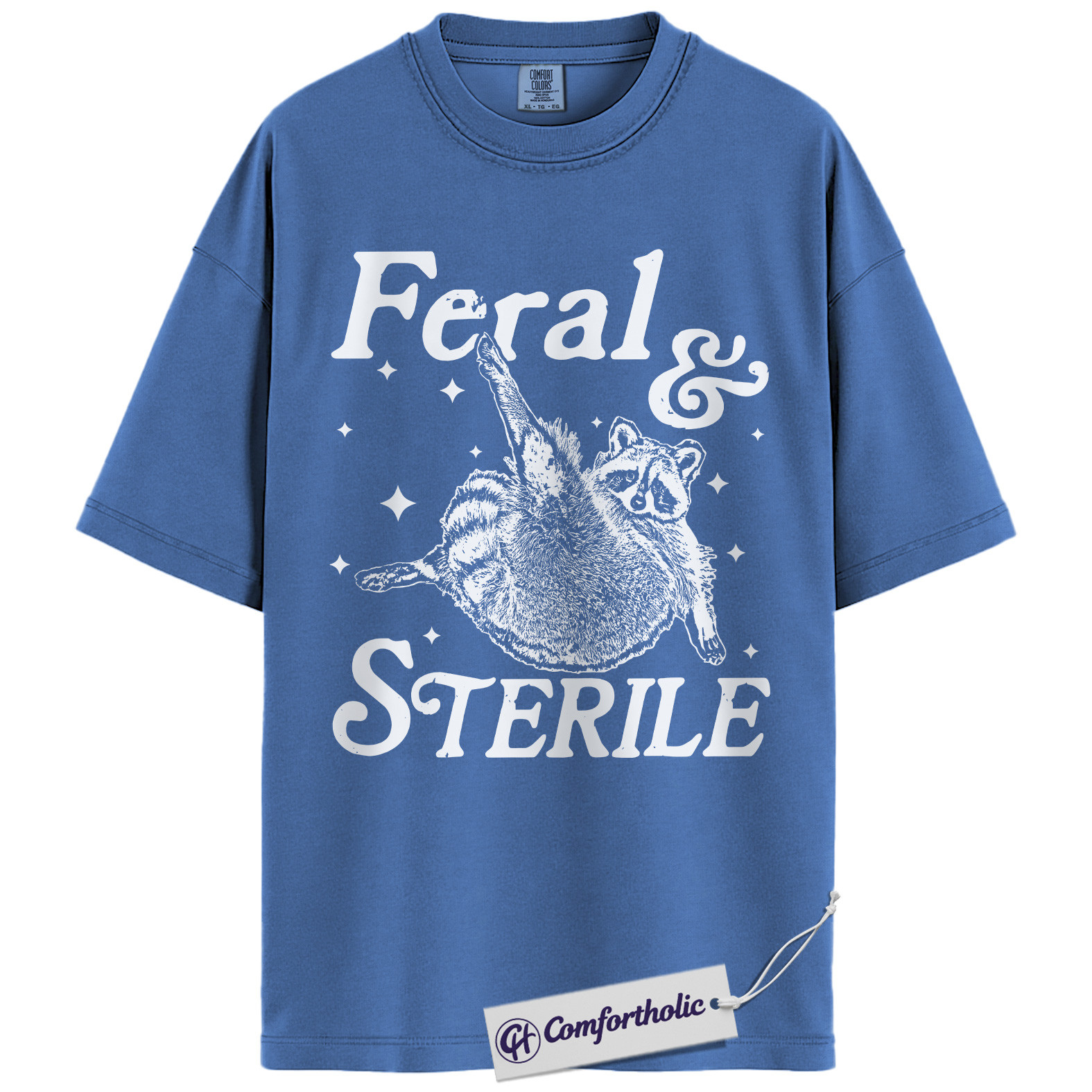 Feral and Sterile Shirt, Funny Raccoon Animal Rescue T-Shirt, Spay Neuter Awareness Graphic Tee, Gift for Animal Lovers, Comfort Colors Shirt - Image 12