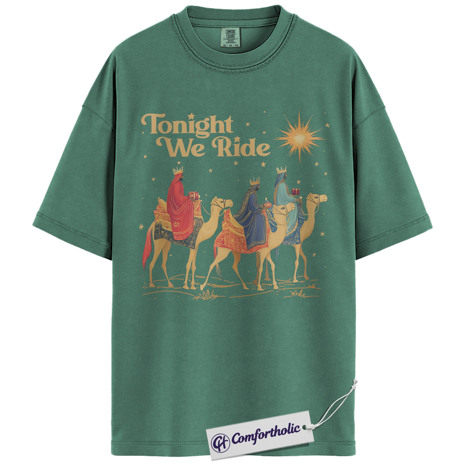 Three Wise Men Shirt, Christian Nativity Christmas T-Shirt, Religious Holiday Graphic Tee, Faith-Based Gift for Believers, Christmas Comfort Colors Shirt - Image 10