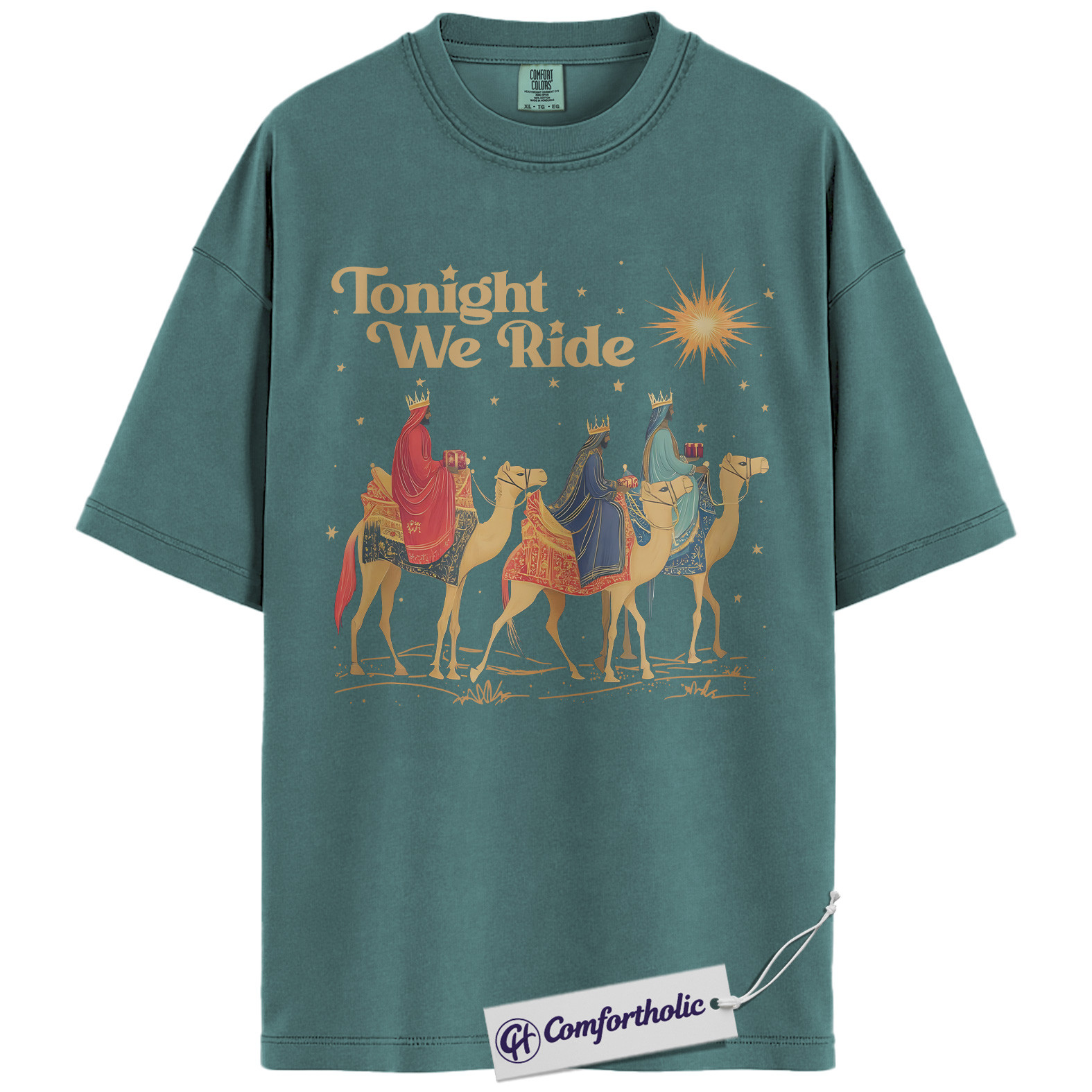 Three Wise Men Shirt, Christian Nativity Christmas T-Shirt, Religious Holiday Graphic Tee, Faith-Based Gift for Believers, Christmas Comfort Colors Shirt - Image 11