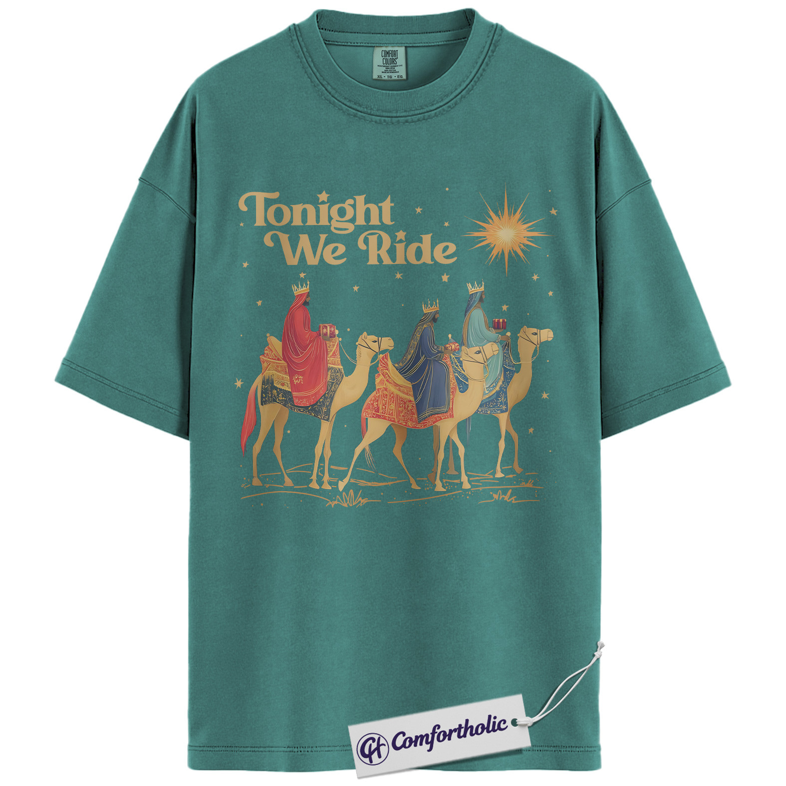Three Wise Men Shirt, Christian Nativity Christmas T-Shirt, Religious Holiday Graphic Tee, Faith-Based Gift for Believers, Christmas Comfort Colors Shirt - Image 13