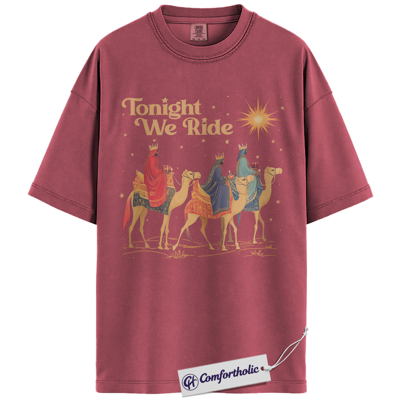 Three Wise Men Shirt, Christian Nativity Christmas T-Shirt, Religious Holiday Graphic Tee, Faith-Based Gift for Believers, Christmas Comfort Colors Shirt - Image 18