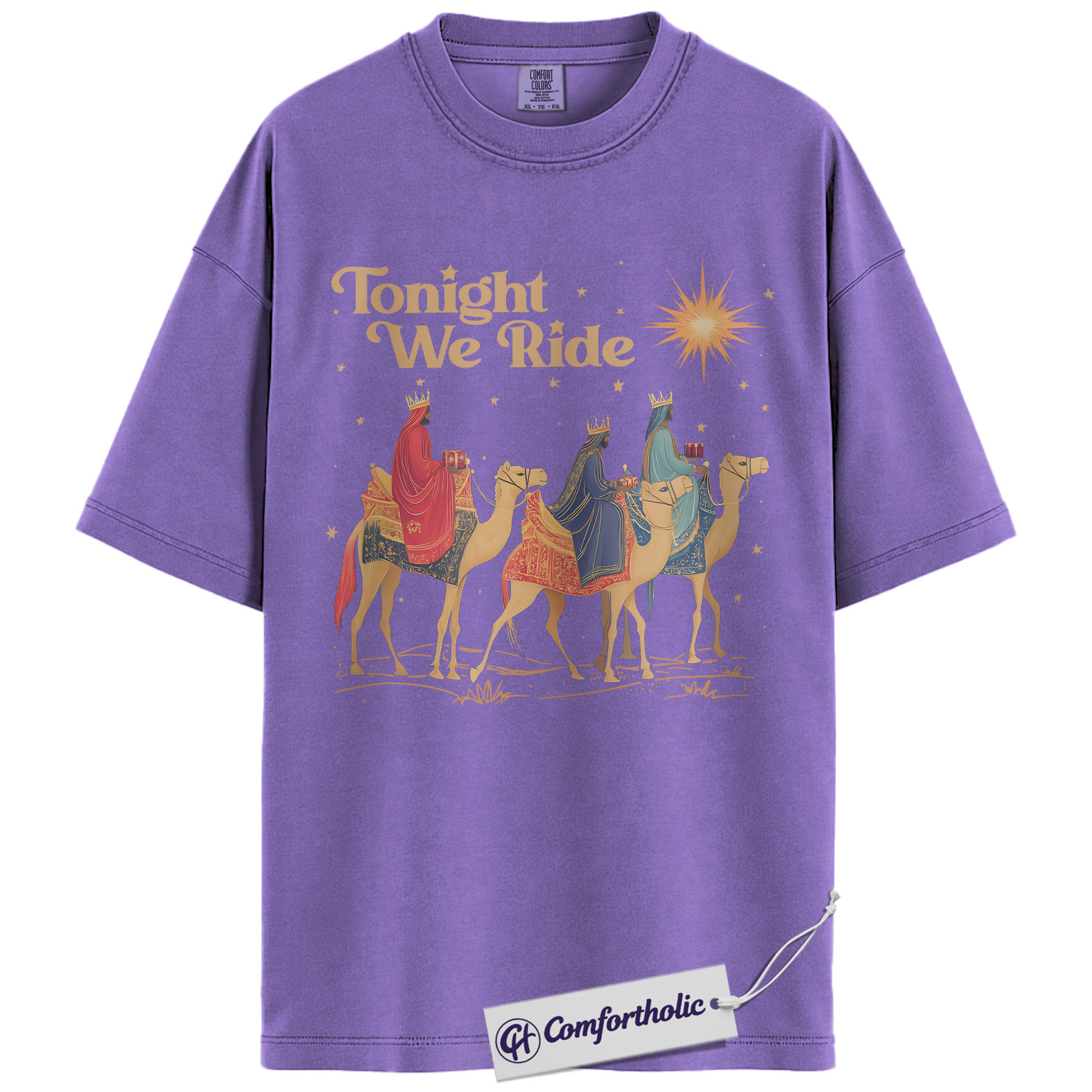 Three Wise Men Shirt, Christian Nativity Christmas T-Shirt, Religious Holiday Graphic Tee, Faith-Based Gift for Believers, Christmas Comfort Colors Shirt - Image 20