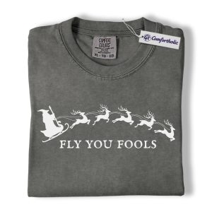 Alternative view of The Lord of the Rings Shirt, Christmas Shirt, Movie Graphic Tee, Comfort Colors Shirt