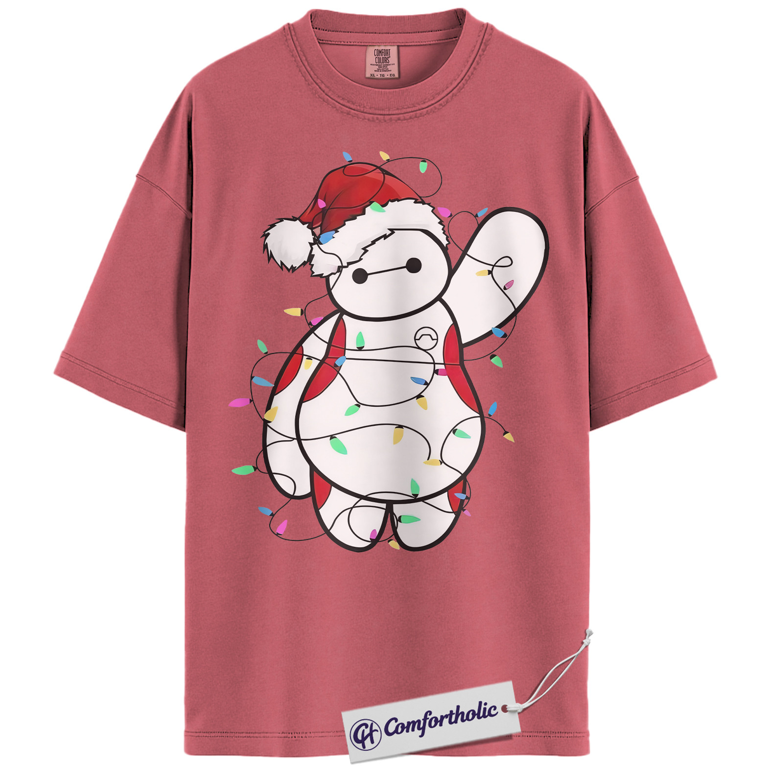 Baymax Shirt, Big Hero 6 Shirt, Christmas Shirt, Animated Graphic Tee, Comfort Colors Shirt - Image 9