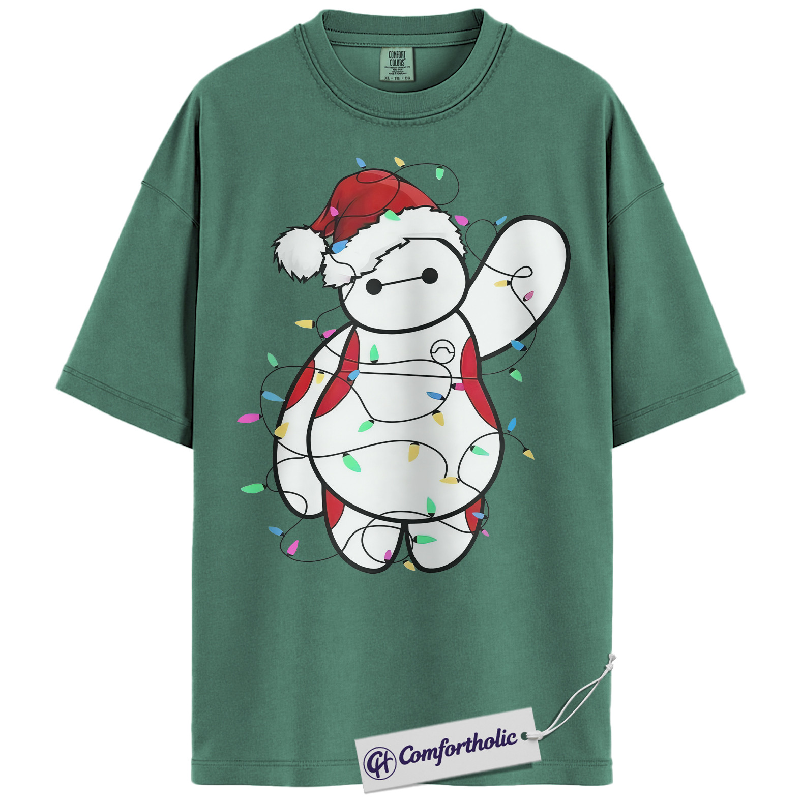 Baymax Shirt, Big Hero 6 Shirt, Christmas Shirt, Animated Graphic Tee, Comfort Colors Shirt - Image 10