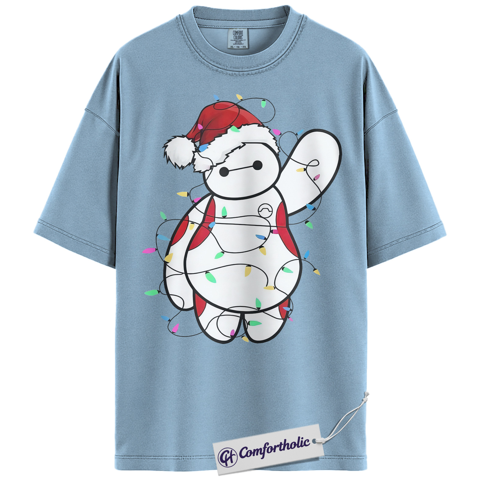 Baymax Shirt, Big Hero 6 Shirt, Christmas Shirt, Animated Graphic Tee, Comfort Colors Shirt - Image 14