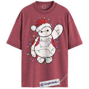 Baymax Shirt, Big Hero 6 Shirt, Christmas Shirt, Animated Graphic Tee, Comfort Colors Shirt