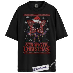Stranger Things Shirt, Christmas Shirt, Horror Graphic Tee, Comfort Colors Shirt