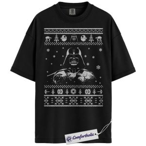Darth Vader Shirt, Star Wars Shirt, Christmas Shirt, Movie Graphic Tee, Comfort Colors Shirt