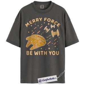 Alternative view of Star Wars Shirt, Christmas Shirt, Movie Graphic Tee, Comfort Colors Shirt