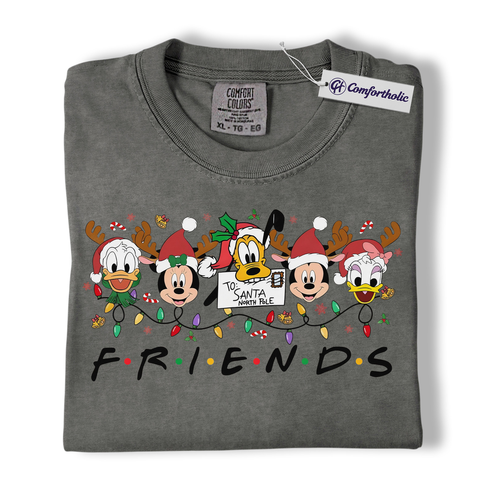 Mickey Mouse Shirt, Donald Duck Shirt, Christmas Shirt, Animated Graphic Tee, Comfort Colors Shirt - Image 3