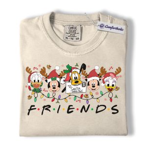 Mickey Mouse Shirt, Donald Duck Shirt, Christmas Shirt, Animated Graphic Tee, Comfort Colors Shirt