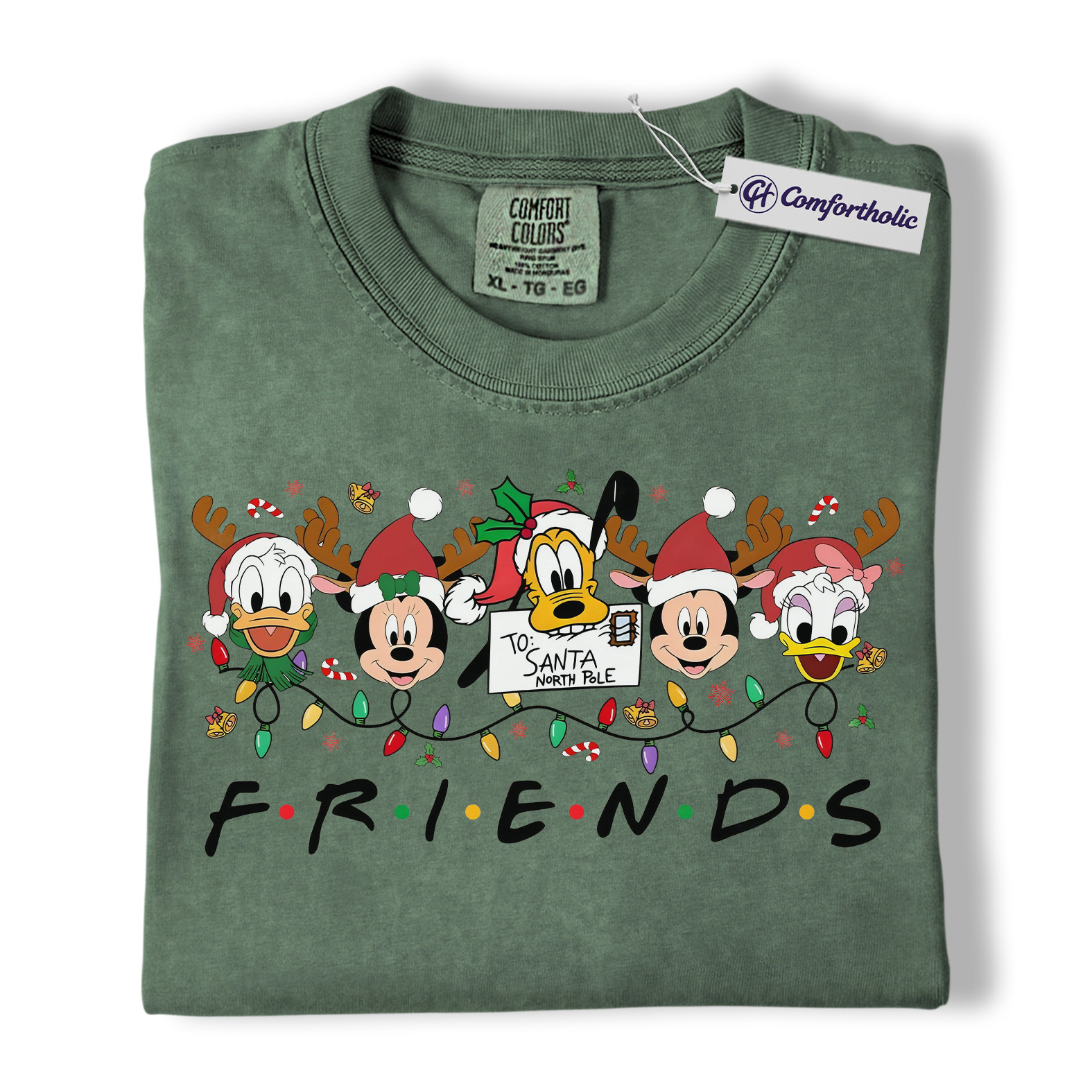 Mickey Mouse Shirt, Donald Duck Shirt, Christmas Shirt, Animated Graphic Tee, Comfort Colors Shirt - Image 4