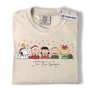 Peanuts Shirt, Christmas Shirt, Animated Graphic Tee, Comfort Colors Shirt