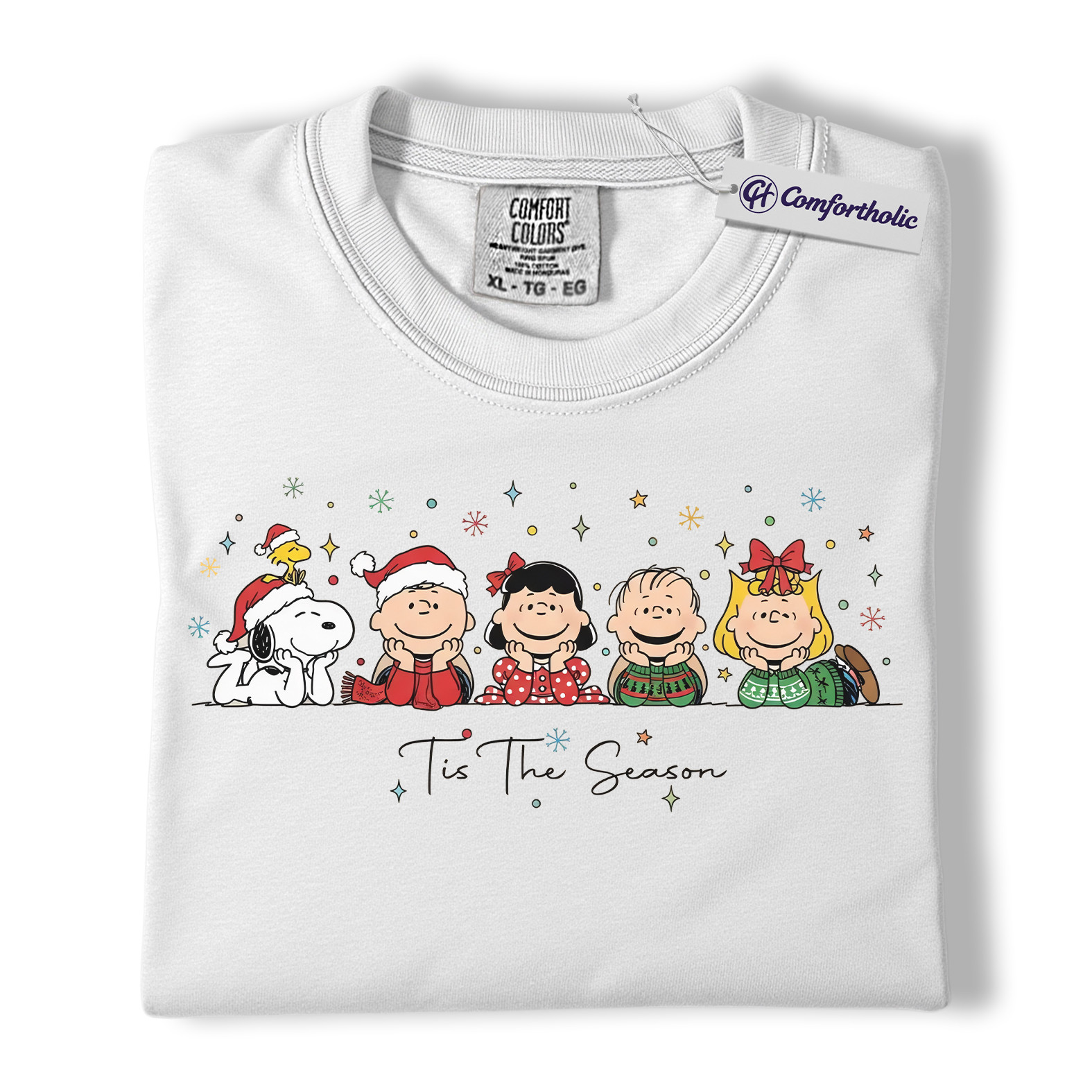 Peanuts Shirt, Christmas Shirt, Animated Graphic Tee, Comfort Colors Shirt - Image 2