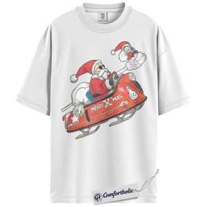 Alternative view of Son Goku Shirt, Master Roshi Shirt, Dragon Ball Shirt, Christmas Shirt, Anime Graphic Tee, Comfort Colors Shirt