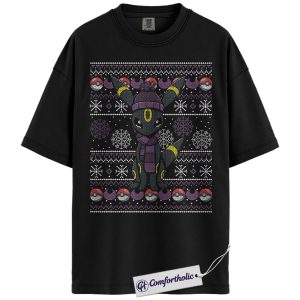 Umbreon Shirt, Pokemon Shirt, PKM Shirt, Christmas Shirt, Anime Graphic Tee, Comfort Colors Shirt